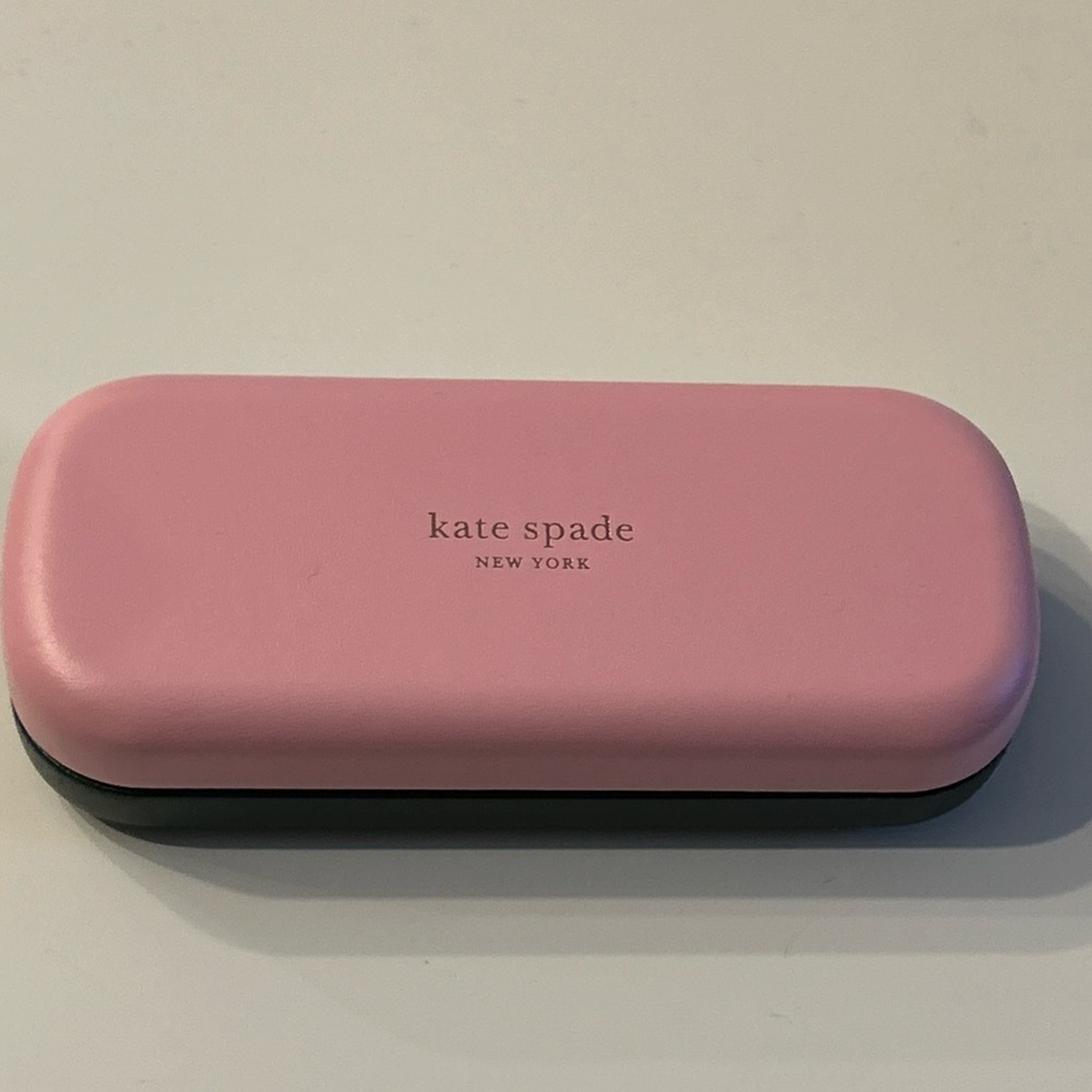 NEW KATE SPADE HARD PINK GREEN CLAMSHELL CASE